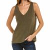 Tops Nydj | Nydj Relaxed Linen-Blend Sweater Tank Women Tops