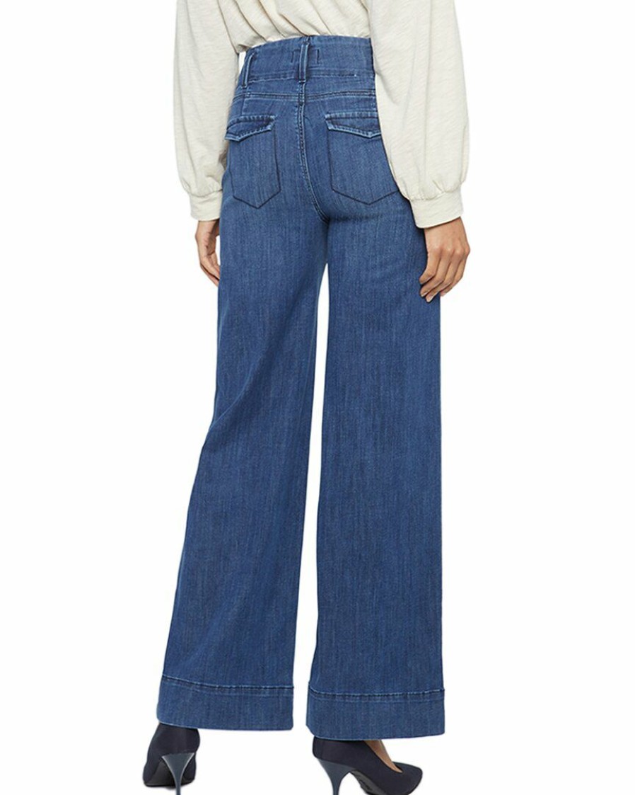 Jeans Nydj | Nydj High-Rise Mona Wide Leg Trouser Women Jeans