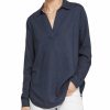 Tops Nydj | Nydj Popover Linen-Blend Tunic Women Tops